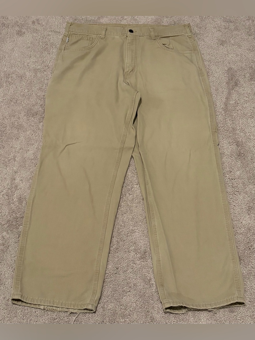 Carhartt FRB159 GKH Flame Resistant Work Pants Men’s Size 36x30 Light Khaki